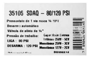 Pressostato Ar E Água Margirius Sdaq 80/120 Psi35106 - Imagem 5