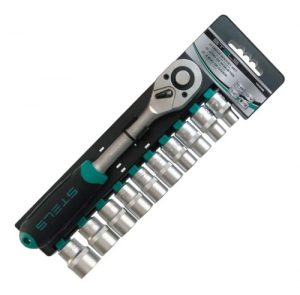 Jogo De Soquetes 11 Peças C/ Chave Catraca 1/2