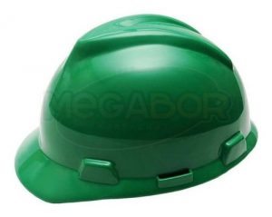 Capacete Msa V-gard Aba Frontal Vermelho E Verde - Imagem 4