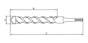 Broca Concreto Sds Plus 19mm 300mm Tramontina 43148141 - Imagem 2