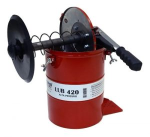 Bomba Graxa Engraxadeira Manual 8 Kg Alta Pressão Lub 420 - Imagem 2