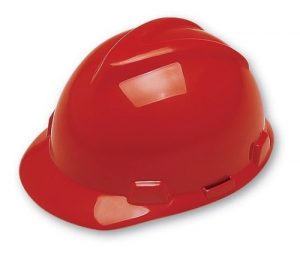 Capacete Msa V-gard Aba Frontal Vermelho E Verde - Imagem 3
