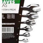 Jogo De Chaves Fixas Com 6 Peças Carbografite - Imagem 5