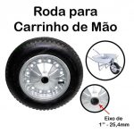 Roda Para Carrinho De Mão Completa C/ Pneu Balão 3,25 X 8