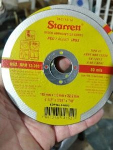 Disco De Corte Inox 115mm 60pçs Dac115-14 Starret - Imagem 2