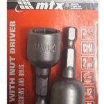 Jogo C/2pçs  Adaptador Bits 12mm Comprimento 45mm Mtx 117889