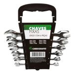 Jogo De Chaves Fixas Com 6 Peças Carbografite