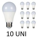 Kit 10 Lâmpada Led 9w Bulbo Soquete E27 Bivolt