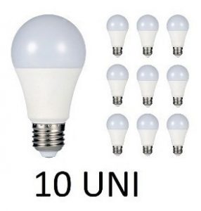 Kit 10 Lâmpada Led 9w Bulbo Soquete E27 Bivolt