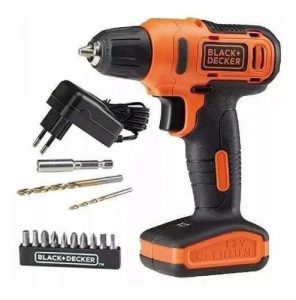 Parafusadeira Furadeira 12v Biv Ld12s Black Decker + 13pçs - Imagem 3