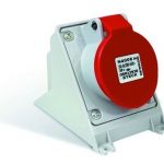 Tomada Sobrepor Vermelha 3p+t 16a 380/440v 9h Steck= N4006