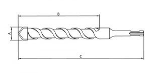Broca Para Concreto Sds Plus 10x310 Mm Tramontina 43148121 - Imagem 2