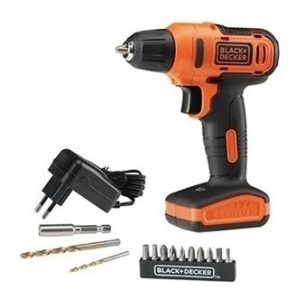 Parafusadeira Furadeira 12v Biv Ld12s Black Decker + 13pçs - Imagem 2