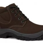 Botina De Segurança Couro Nobuck Marrom Café Fhb Fujiwara