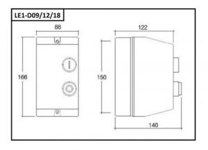 Chave Magnética Partida Trifásico Le1-d093 (3cv - 220vca) - Imagem 2