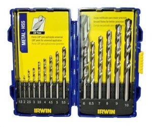 Jogo De Brocas Em Aço Rápido 1,5 A 10mm Irwin 15 Peças