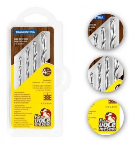 Jogo De Brocas Para Concreto Com 4 Peças Tramontina - Imagem 2